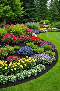 20 Flower Bed Ideas For Your Dream Garden! Get inspired with these gorgeous flower bed designs. From rustic to modern, there's something for every taste. Click here to see all 20 ideas and start planning your perfect flower garden today!