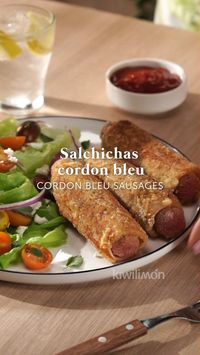 ¡Dale un giro delicioso a tus comidas con estas salchichas cordon bleu! 🌟 Perfectas para sorprender a todos en la mesa. 😋 #salchichas #kiwilimon #cordonbleu #recetaseconomicas #recetascaseras