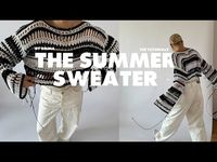 BY BELINA crochet SUMMER SWEATER tutorial | opening my own crochet yarn brand - YouTube