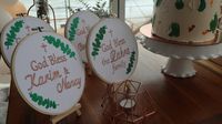 Hoop Favors / Customized Baptism Favors / God bless