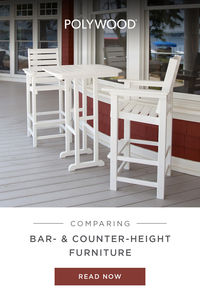 What is the Difference Between Bar-Height and Counter-Height? We've got answers! Learn the biggest difference to decide which height is best for your outdoor space.