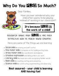 FREE Parent Handout: This Is Actually Why We Play - The Super Teacher