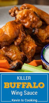 My secret to great Buffalo Wing Sauce is the perfect balance of lip smacking, go back for more flavor. Hot sauce, melted butter, spices and a kiss of honey!