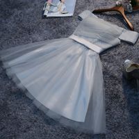 Cute gray tulle short prom dress, homecoming dress sold by SheDress. Shop more products from SheDress on Storenvy, the home of independent small businesses all over the world.