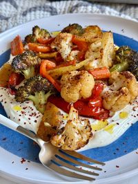 Garlic Roasted Vegetables with Whipped Feta