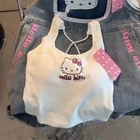 New Never Worn Sz Xsmall To Small Stretchy Can Fit Either Crisscross Detail In The Back Straps Hello Kitty Y2k So Adorable