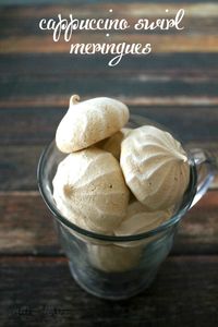 Cappuccino Swirl Meringues