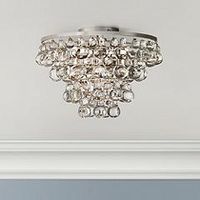 Bling Collection Polished Nickel Flushmount Ceiling Light - Quick Look | Lamps Plus