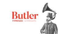 Butler is a free serif typeface inspired by a mix between both Dala Floda & the amazing Bodoni family. The main goal was to bring a bit of modernism to serif fonts by working on the curves of c…