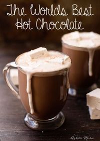 This recipe is the worlds best hot chocolate, I enjoy a cup of this every morning in the winter