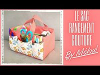 Tuto diy facile débutant : Coudre le sac de rangement couture By Mélou 🥰 - YouTube