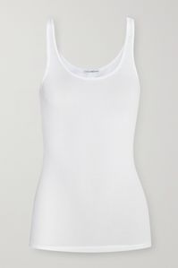 White The Daily ribbed stretch-cotton tank | JAMES PERSE | NET-A-PORTER