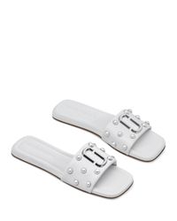 Marc Jacobs Women's The J Marc Square Toe Embellished Slide Sandals