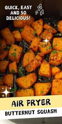 Air Fryer Butternut Squash is the perfect combination of crispy, caramelized edges and tender, sweet insides. Quick, easy and packed with flavor, it’s a nutritious side dish that’s ready in no time. This recipe is sure to be a fall favorite!