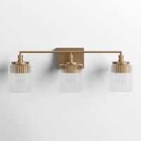 Adalina 3 Light Ribbed Dimmable Vanity Light & Reviews | Joss & Main