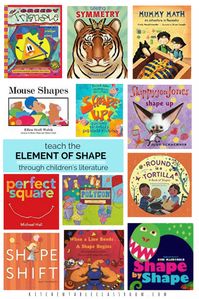 Children's lit is my go-to move for introducing ideas to my kids; be it an art movement or a science concept. Books about art elements are no exception! Cover the concepts of line, shape, color, value, texture, form, and space through children's literature.