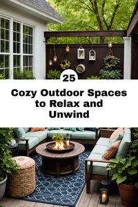 Cozy Outdoor Spaces: Discover 25 serene garden nooks to inspire your backyard oasis. Get ready to relax and unwind in your own slice of heaven! See the full collection now and start planning your peaceful retreat!