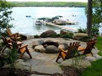 lakeside landscape on Pinterest | Landscaping, NHL and Fire Pits