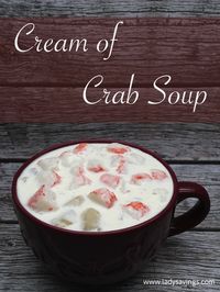 Cream of Crab Soup Recipe using only 4 ingredients! This is an easy and frugal recipe!