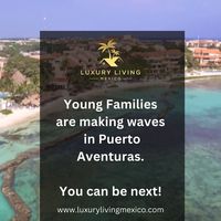 Join the growing community of young families making waves in Puerto Aventuras! 😊⬇️ https://www.luxurylivingmexico.com/puerto-aventuras/ 🌊☀️ I would have to say... this is my favorite place on the Caribbean coast. From endless activities with safe surroundings and a beach just steps away. Plus, easy access to restaurants and groceries, every day feels like a vacation. 🏖️🍹 Come experience the perfect blend of leisure and convenience! We are happy to lead you in the right direction!! #NewBeg...