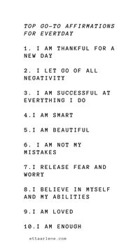 Go-To Daily #Affirmations that we love #quotes