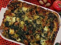 Creamy Spinach or Cauliflower Kugel from Gourmet Kosher Cooking