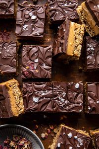 Chocolate Peanut Butter Oatmeal Bars | halfbakedharvest.com