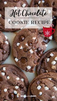 Really truly, these christmas cookies are incredible. The flavor that the hot cocoa contributes is pretty amazing, & they do not taste like “another chocolate cookie” if you will, they taste like a cup of hot chocolate!