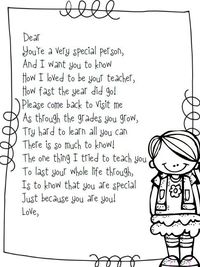 Free end of the year poem {boy and girl version!!}