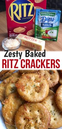 Zesty Baked Ritz Crackers