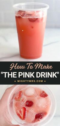 If you love the Starbuck’s “Pink Drink” but you don’t love spending $5 a cup on it, then you may want to try this easy recipe for making a similar drink yourself, at home. You don't need any special Starbucks ingredients for this "pink drink" recipe. If you’re looking for a recipe that is very easy and tastes good, this is the one for you!