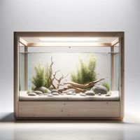 Japandi Fishtank designed by Emma Cappa