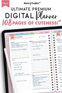 Get this free digital planner for your iPad or Android. Over 100 useful pages, with tabs, index, and more. Use with Goodnotes or other apps.