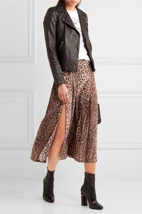 RIXO London - Georgia Pleated Leopard-print Silk Skirt - Leopard print - medium