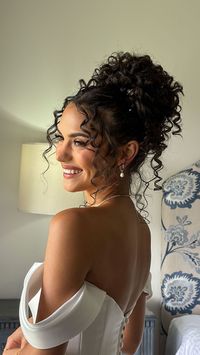 Who else thinks more curly-haired girls should wear their hair curly on their wedding day❓ Congratulations, Mr. and Mrs. Scanu! 🤍… | Instagram