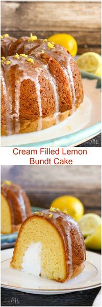 Cream Filled Lemon Bundt Cake » Call Me PMc