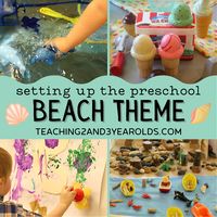 Setting Up the Toddler and Preschool Beach Theme