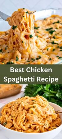 Quick and Easy Chicken Spaghetti Recipe - Yummy and fully