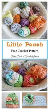 Little Pouch Free Crochet Pattern #freecrochetpatterns #bag