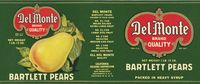 Vintage pears label