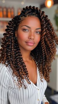 Elevate your style with the warm and inviting allure of Brown Crochet Braids, adding richness and depth to your look effortlessly! Whether you opt for a sleek and polished style or loose waves, these braids offer endless versatility and chic sophistication. Click the pin to discover more crochet braid hairstyles and follow us for daily hair inspiration! #BrownCrochetBraids #HairColor #VersatileStyles #HairGoals #FashionForward