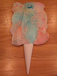 Pretend Cotton Candy Art Activity for Kids! Bring the best part of the circus to your home :) What circus crafts have you done?