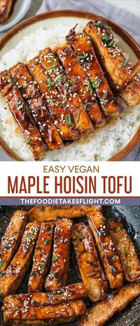 Maple Hoisin Tofu