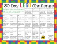 30 Day LEGO Challenge. Awesome STEM project or summer bucket list for kids.