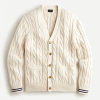 Shop J.Crew for the Cotton tipped cuff cable-knit V-neck cardigan sweater for Men. Find the best selection of Men Clothing available in-stores and online.