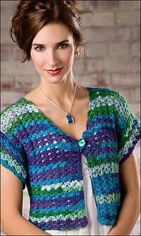 Gulf Coast Shrug By Karen McKenna - Free Crochet Pattern - (ravelry)