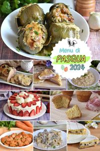 Se non sai cosa cucinare per il pranzo di Pasqua ecco un menu completo dall'antipasto al dolce, composto da ricette semplici e alla portata di tutti, tutte realizzabili anche senza glutine!