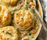 Chicken Pot Pie with Biscuits