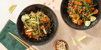 Peanut Pad Thai Noodles | Plant-Based Recipes