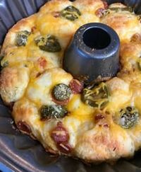 Keto Pull Apart Pizza Bread Recipe - iSaveA2Z.com